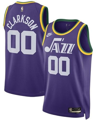 Nike And Jordan Clarkson Utah Jazz Swingman Replica Jersey - Purple