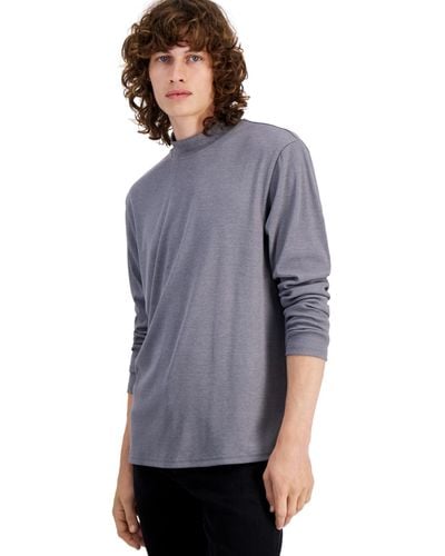 INC International Concepts Liam Ribbed Top, Created For Macy's - Blue