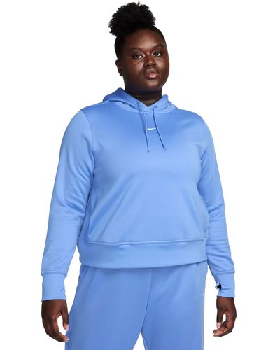 Nike Plus Size Therma-fit Pullover Hoodie - Blue