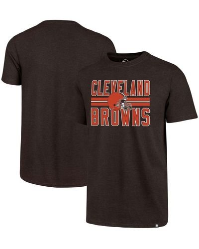 '47 Cleveland S Block Stripe Club T-shirt - Brown