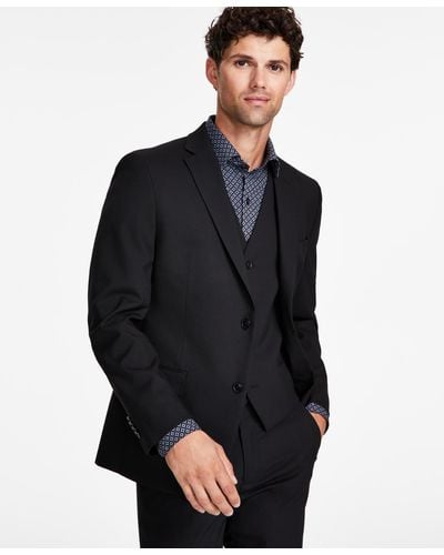 Alfani Slim-fit Stretch Solid Suit Jacket - Black