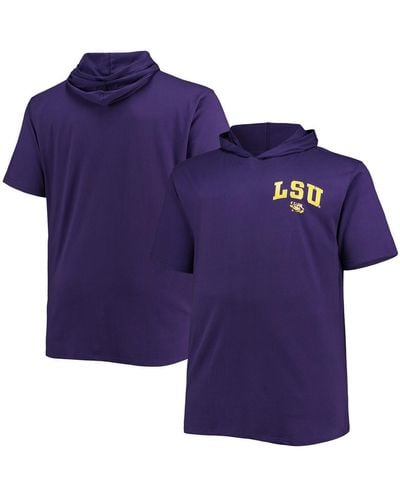 Profile Lsu Tigers Big And Tall Team Hoodie T-shirt - Purple