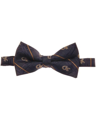 Eagles Wings Ga Tech Yellow Jackets Oxford Bow Tie - Blue