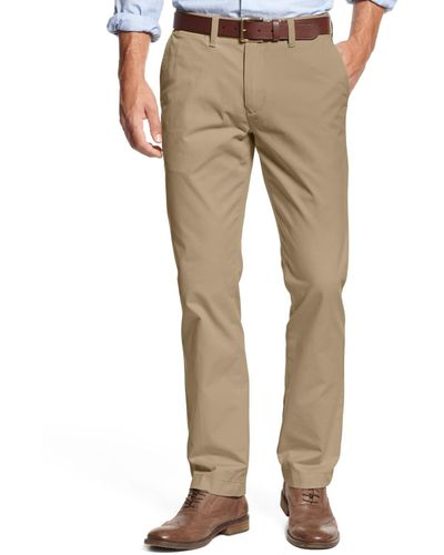 Tommy Hilfiger Men's Stretch Chino In Slim Fit Casual Pants - Natural