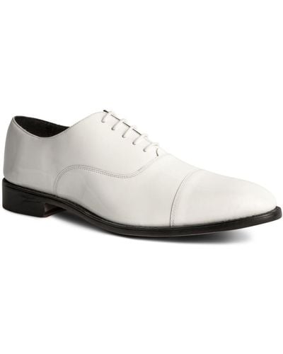 Anthony Veer Clinton Tux Cap-toe Oxford Dress Shoes - White