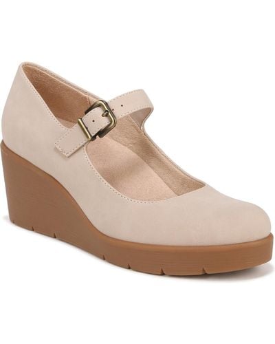 SOUL Naturalizer Adore Mary Jane Wedges - Natural