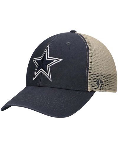 47 Brand Navy Dallas Cowboys Flagship Mvp Trucker Snapback Hat - Blue