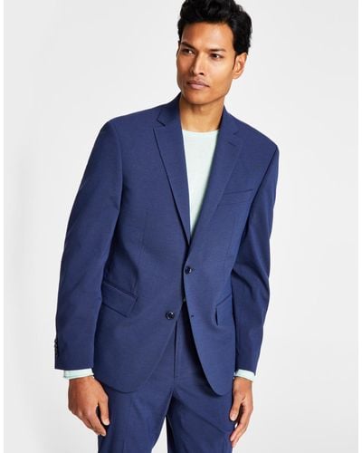 Ben Sherman Skinny-fit Stretch Suit Jacket - Blue
