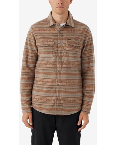 O'neill Sportswear Glacier Superfleece Overshirt - Brown