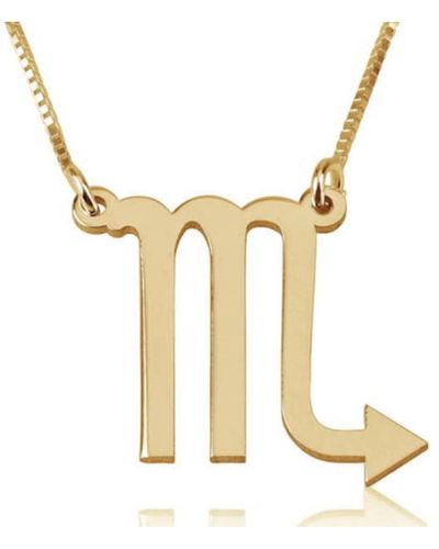 Melanie Marie Scorpio Zodiac Necklace - Metallic