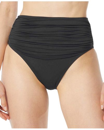 Michael Kors Michael O-ring High-waist Bikini Bottoms - Black