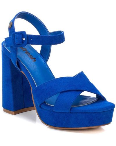 Xti Suede Dressy Sandals By - Blue