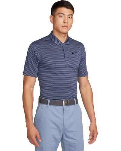 Nike Relaxed Fit Core Dri-fit Short Sleeve Golf Polo Shirt - Blue