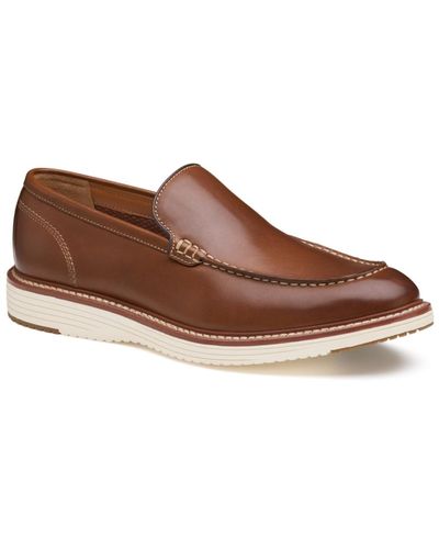 Johnston & Murphy Upton Venetian Slip-on Loafers - Brown