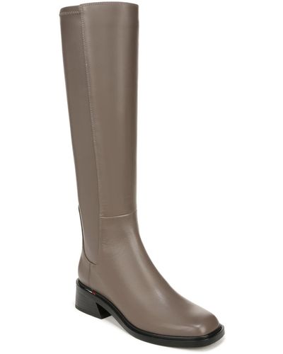 Franco Sarto Giselle Wide Calf High Shaft Boots - Brown