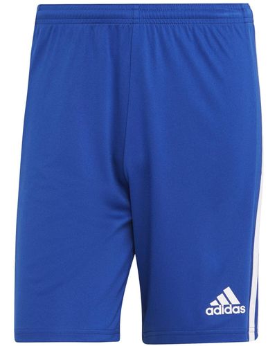 adidas Squadra 21 Knit Moisture-wicking 7-1/2" Shorts - Blue