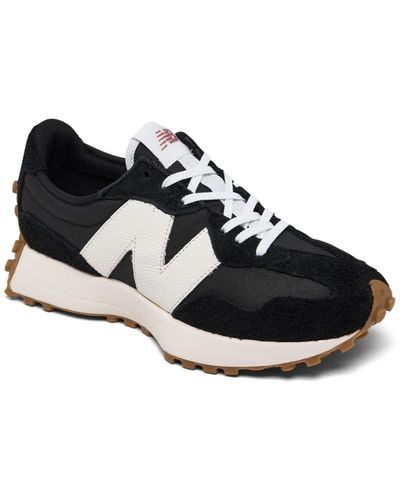 New Balance 327 Core Casual Sneakers From Finish Line - Black