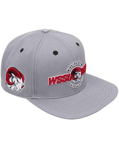 Pro Standard Winston Salem Rams Evergreen Wssl Snapback Hat - Gray