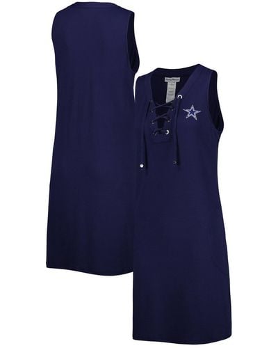Tommy Bahama Dallas Cowboys Island Cays Lace-up Dress - Blue
