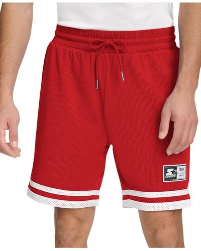 Starter Classic-fit 8" Mesh Basketball Shorts - Red