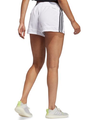 adidas Pacer Woven Training Shorts - White