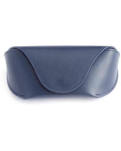 ROYCE New York Suede Lined Sunglasses Carrying Case - Blue