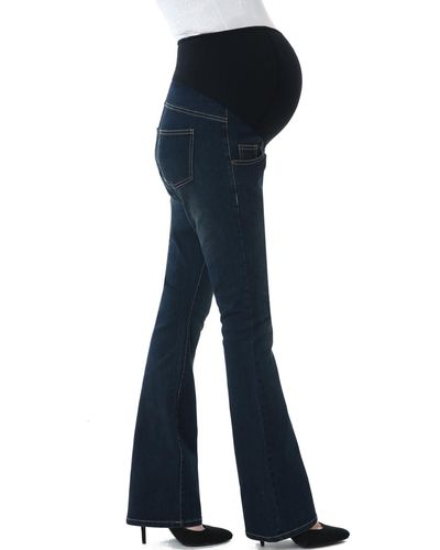 Kimi + Kai Kimi + Kai Maternity Leni Stretch Boot Cut Denim Jeans - Blue