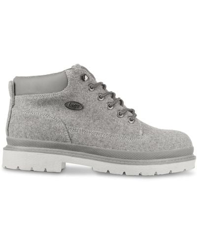 Gray lugz deals boots