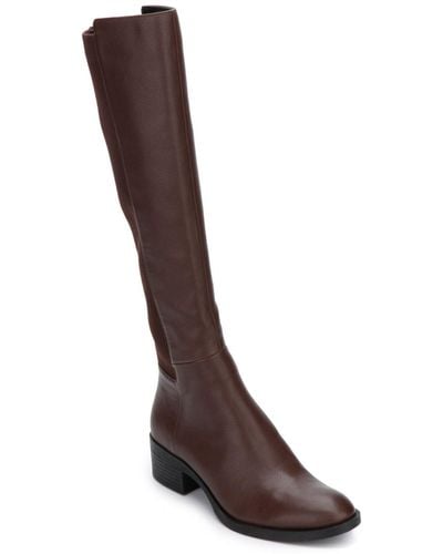 Kenneth Cole Levon Tall Shaft Riding Boots - Brown