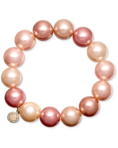 Charter Club Gold-tone Beaded Bracelet - Pink