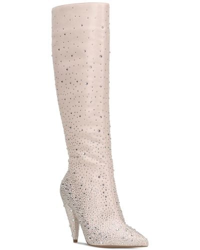 Jessica Simpson Maryeli Embellished Dress Boots - White