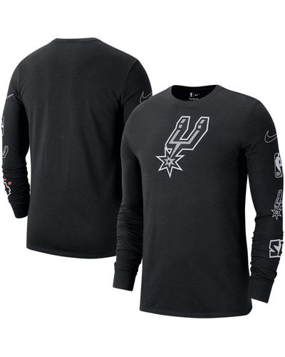 San Antonio Spurs Nike Youth Swoosh Logo Legend Performance T-Shirt – Heathered Gray