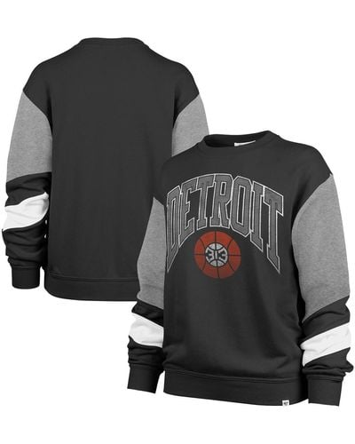 '47 Detroit Pistons 2023/24 City Edition Nova Crew Sweatshirt - Black