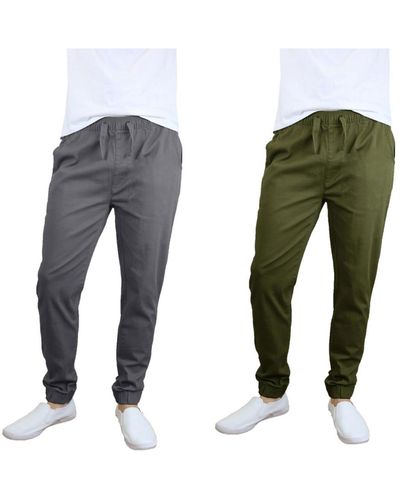Galaxy By Harvic Basic Stretch Twill sweatpants - Multicolor