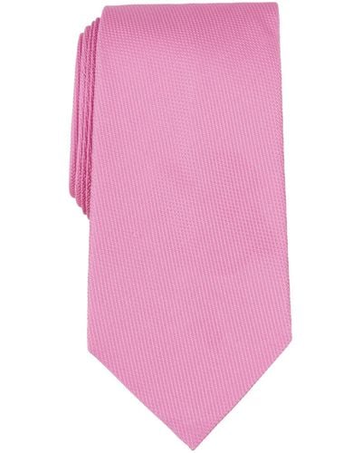 Brooks Brothers B By Textured Solid Silk Tie - Pink