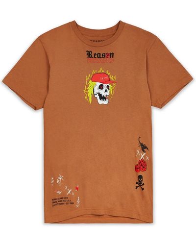 Reason Saint Short Sleeve T-shirt - Orange
