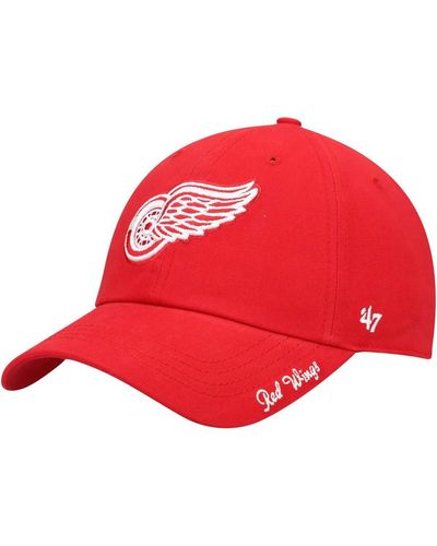 '47 Detroit Wings Team Miata Clean Up Adjustable Hat - Red