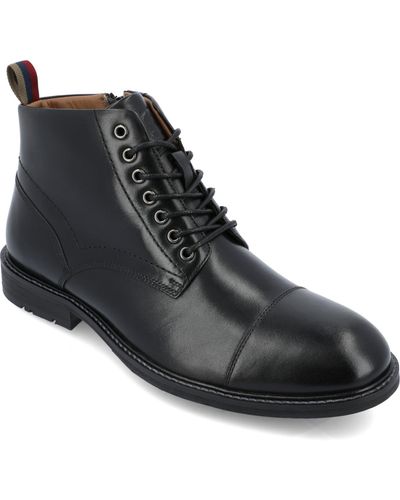 Thomas & Vine Avrum Tru Comfort Foam Cap Toe Ankle Boots - Black