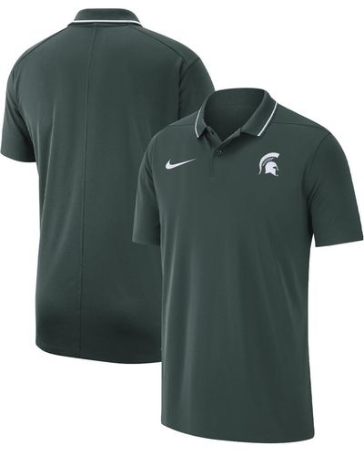Nike Michigan State Spartans Coaches Performance Polo Shirt - Green