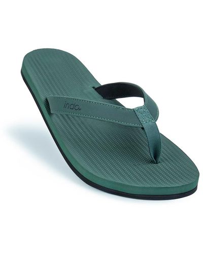 indosole Flip Flops - Green