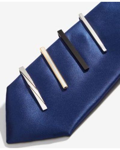 Perry Ellis Portfolio Tie Bar Collection - Blue