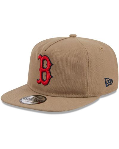 KTZ Boston Red Sox Golfer Adjustable Hat - Brown