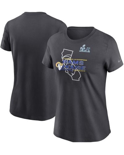 Nike Los Angeles Rams Super Bowl Lvi Champions Hometown T-shirt - Gray