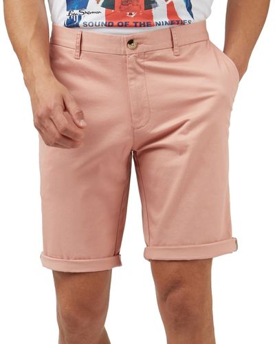 Ben Sherman Signature Chino Shorts - Pink