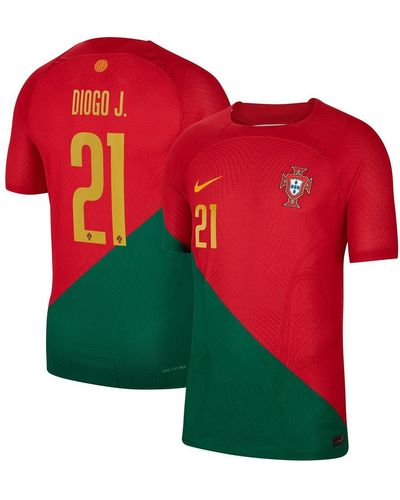 Nike Diogo Jota Portugal National Team 2022/23 Home Vapor Match Authentic Player Jersey - Red