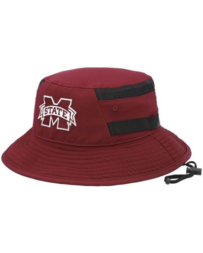 adidas Mississippi State Bulldogs 2021 Sideline Aeroready Bucket Hat - Red