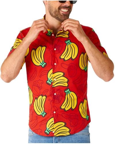 Opposuits Short-sleeve Donkey Kong Graphic Shirt - Red
