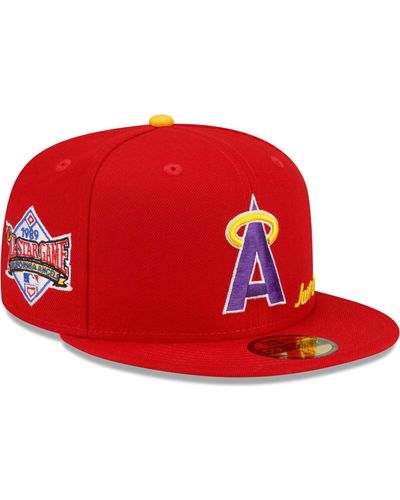 KTZ X Just Don Los Angeles Angels 1989 Mlb All-star Game 59fifty Fitted Hat - Red