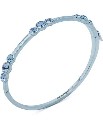 Karl Lagerfeld Tone Crystal Bangle Bracelet - Blue
