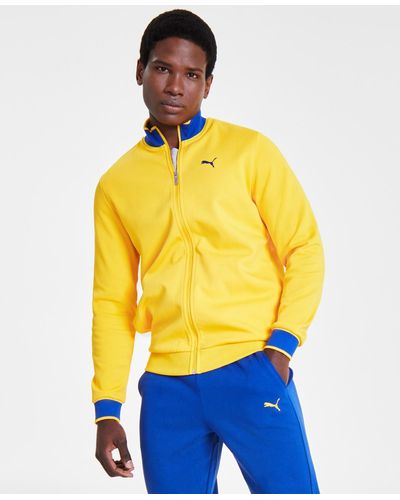 PUMA Vintage Sport Regular-fit Full-zip Track Jacket - Yellow